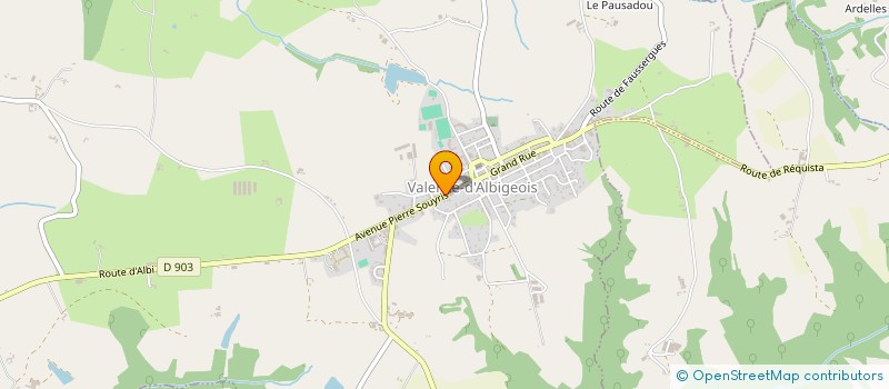 localisation de l'entreprise LA VALENCIENNE  VALENCE-D'ALBIGEOIS