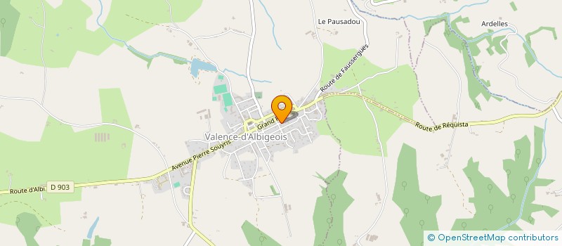 localisation de l'entreprise LA VALENCIENNOISE  VALENCE-D'ALBIGEOIS