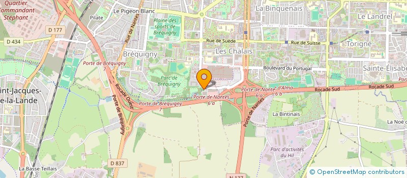 localisation de l'entreprise LA VALENTIMMO  RENNES