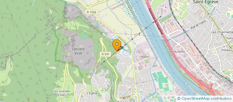 localisation de l'entreprise LA VALENTINE  SASSENAGE