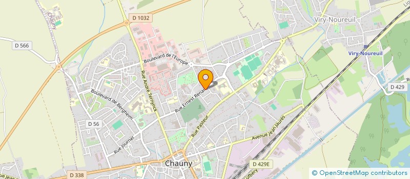 localisation de l'entreprise LA VALENTINE  CHAUNY