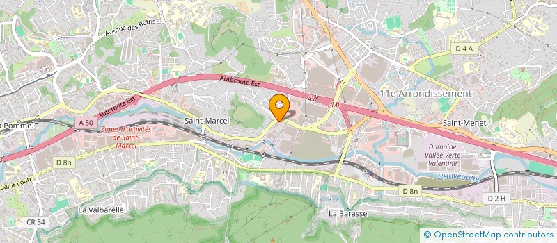 localisation de l'entreprise LA VALENTINE MECANIQUE  MARSEILLE