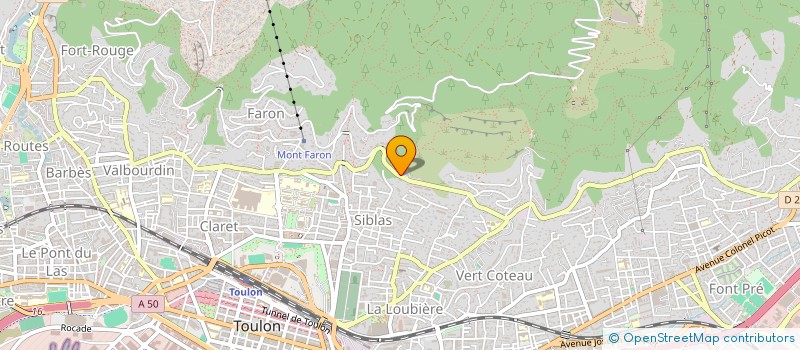 localisation de l'entreprise LA VALETTE 1  TOULON