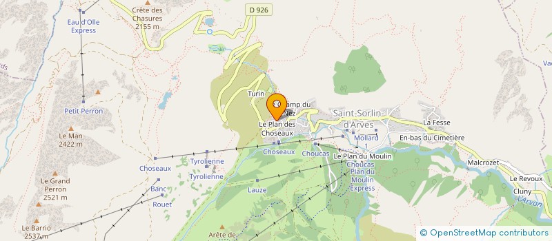 localisation de l'entreprise LA VALETTE  SAINT SORLIN D'ARVES