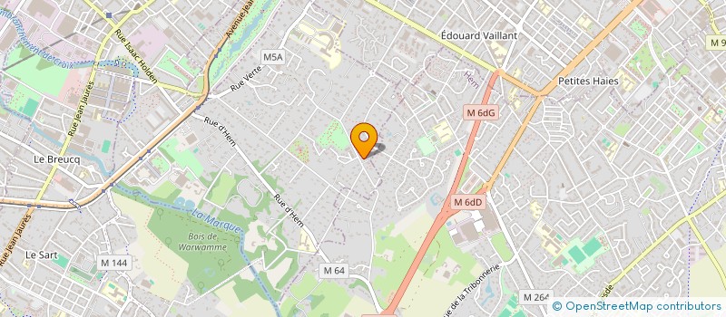 localisation de l'entreprise LA VALETTE à CROIX