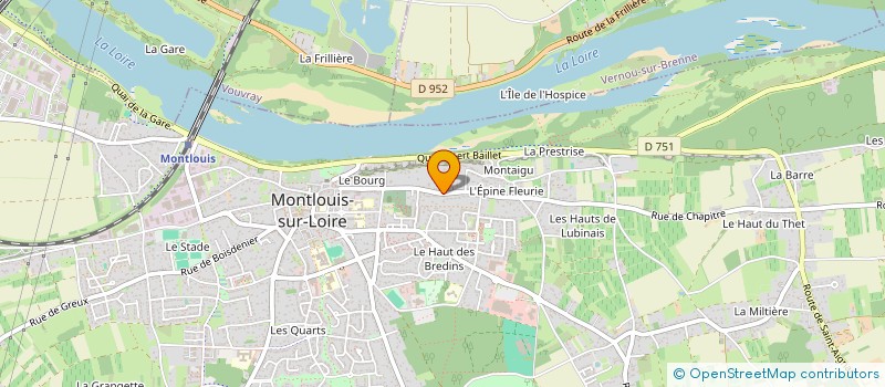 localisation de l'entreprise LA VALETTE à MONTLOUIS-SUR-LOIRE