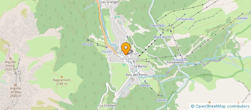 localisation de l'entreprise LA VALETTE II  PRALOGNAN-LA-VANOISE