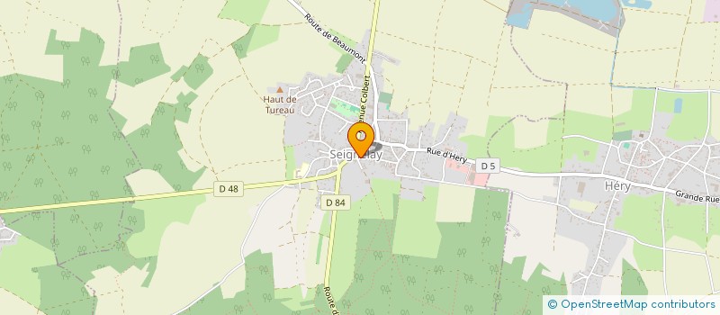 localisation de l'entreprise LA VALISE AGITEE  SEIGNELAY