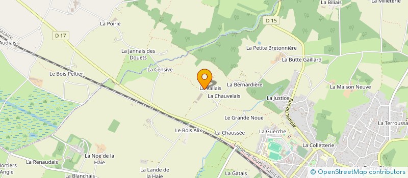localisation de l'entreprise LA VALLAIS à SAINT-ETIENNE-DE-MONTLUC