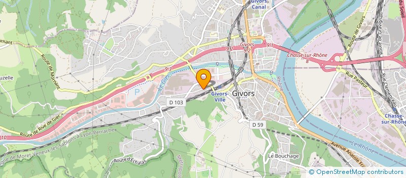 localisation de l'entreprise LA VALLEE à GIVORS