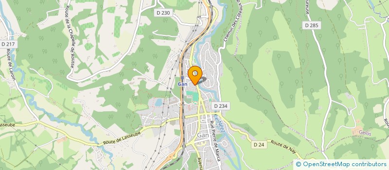 localisation de l'entreprise LA VALLEE à GAN