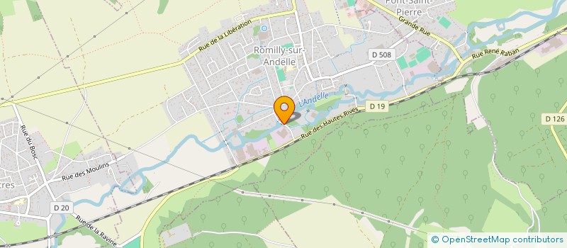 localisation de l'entreprise LA VALLEE à ROMILLY-SUR-ANDELLE
