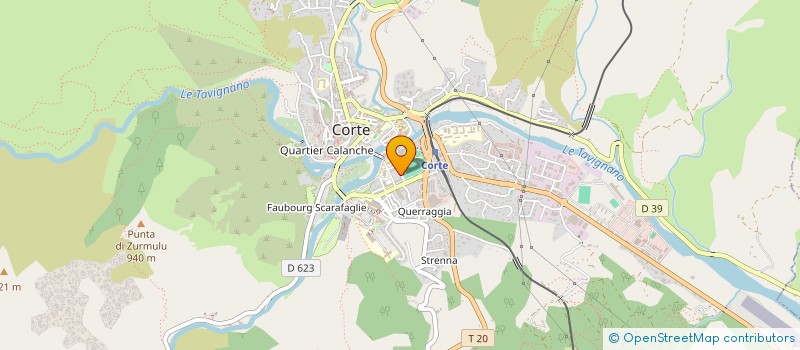 localisation de l'entreprise LA VALLEE à CORTE