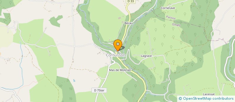 localisation de l'entreprise LA VALLEE  CAYLUS