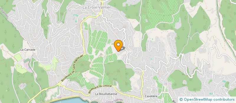 localisation de l'entreprise LA VALLEE  LA CROIX-VALMER