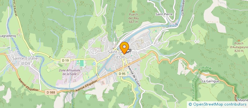 localisation de l'entreprise LA VALLEE  SAINT GENIEZ D'OLT ET D'AUBRAC