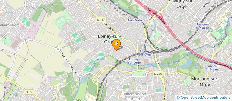 localisation de l'entreprise LA VALLEE  EPINAY-SUR-ORGE