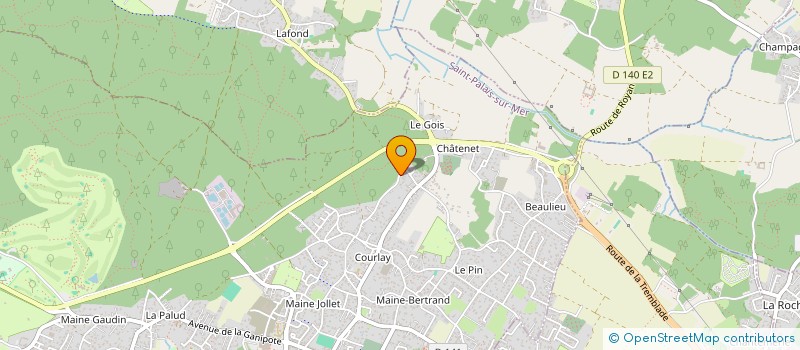 localisation de l'entreprise LA VALLEE  SAINT-PALAIS-SUR-MER