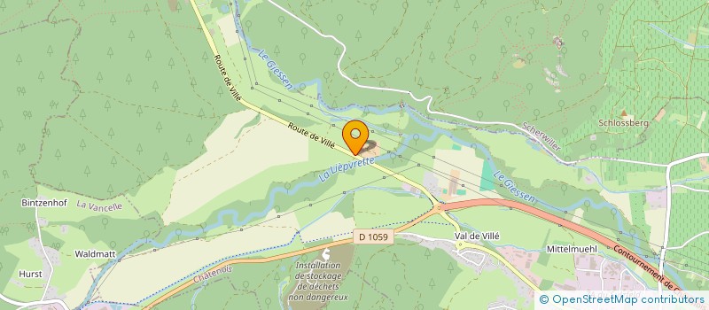 localisation de l'entreprise LA VALLEE à CHATENOIS