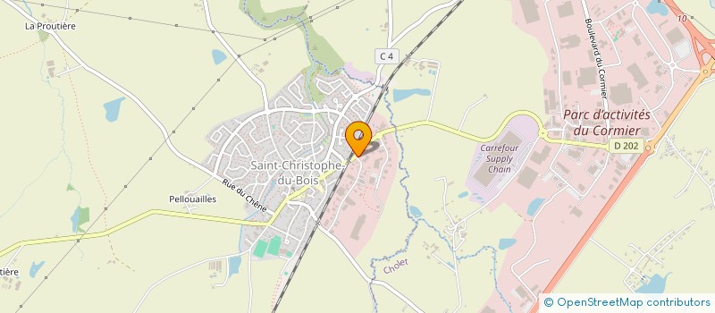 localisation de l'entreprise LA VALLEE  SAINT-CHRISTOPHE-DU-BOIS