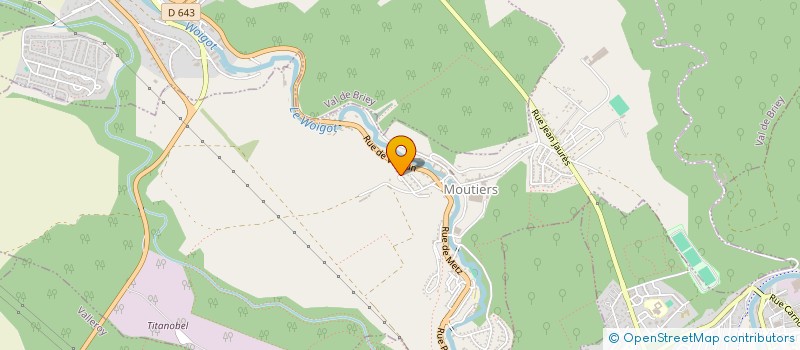 localisation de l'entreprise LA VALLEE  MOUTIERS
