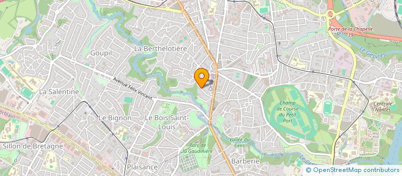 localisation de l'entreprise LA VALLEE à ORVAULT