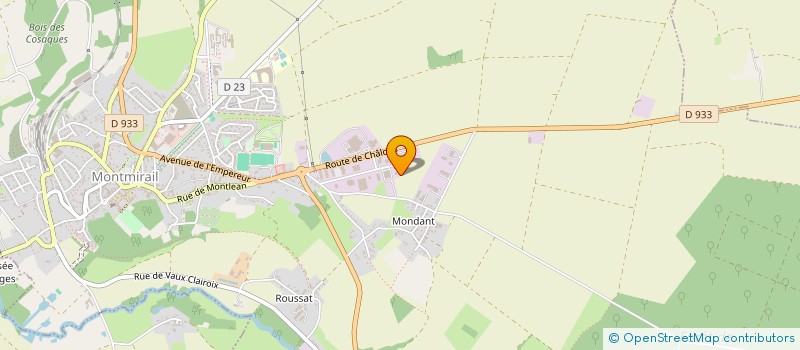 localisation de l'entreprise LA VALLEE  MONTMIRAIL