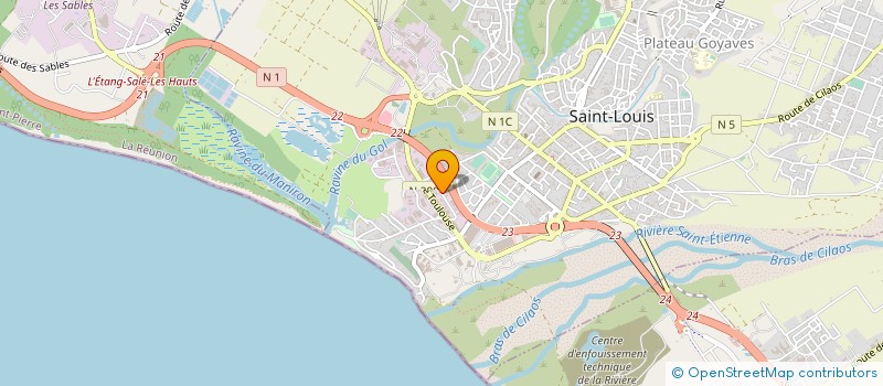 localisation de l'entreprise LA VALLEE A2I  SAINT-LOUIS