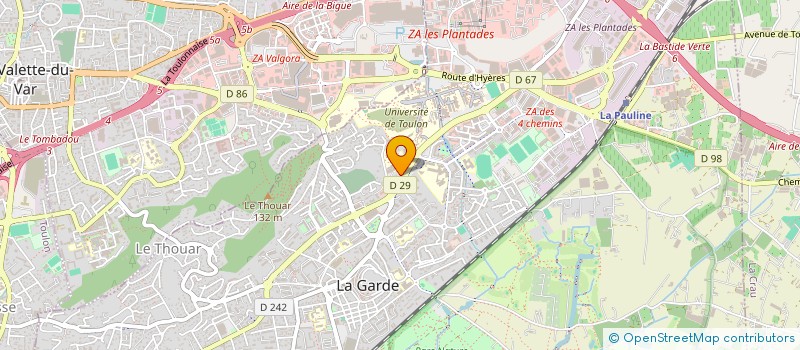 localisation de l'entreprise LA VALLEE BLEUE DE CLEMENCEAU à LA GARDE