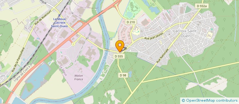 localisation de l'entreprise LA VALLEE D'OR à LACROIX-SAINT-OUEN