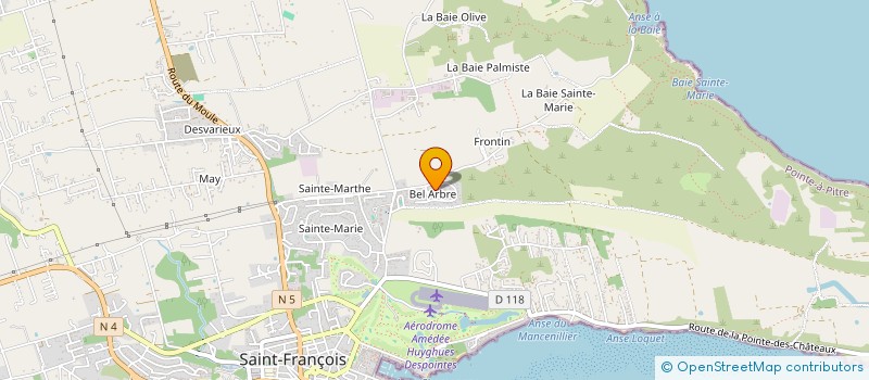 localisation de l'entreprise LA VALLEE D'OR à SAINT-FRANCOIS