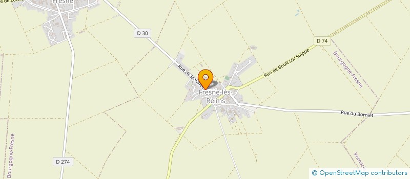 localisation de l'entreprise LA VALLEE DE FOUCAULT  BOURGOGNE-FRESNE