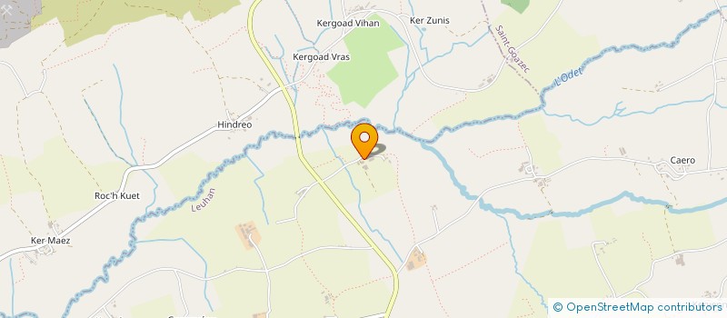 localisation de l'entreprise LA VALLEE DE L'ODET  LEUHAN