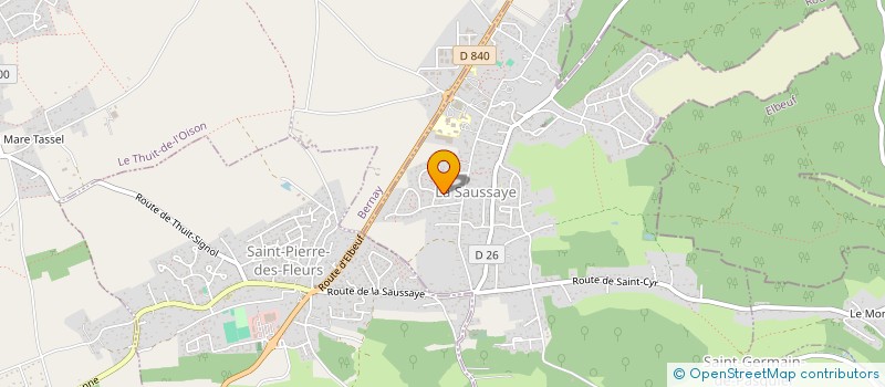 localisation de l'entreprise LA VALLEE DE L'OISON  LA SAUSSAYE