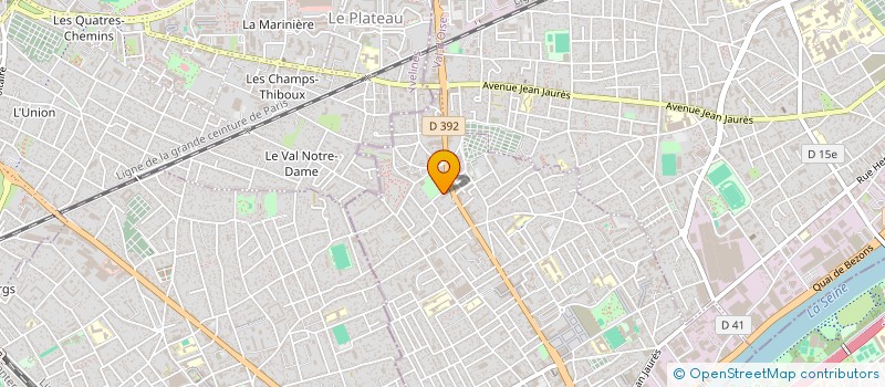 localisation de l'entreprise LA VALLEE DE LA VISION (VDLV)  BEZONS