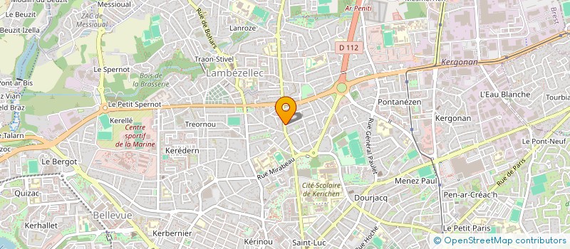 localisation de l'entreprise LA VALLEE DE LECK  BREST