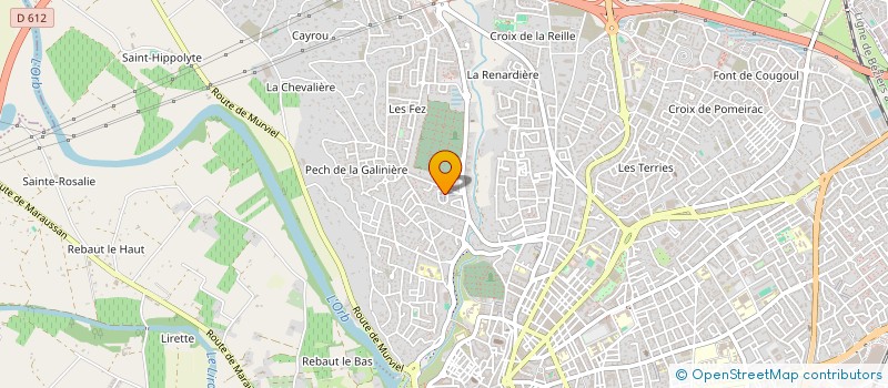 localisation de l'entreprise LA VALLEE DE RAYSSAC  BEZIERS