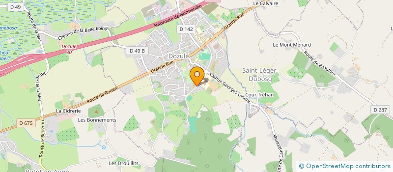 localisation de l'entreprise LA VALLEE DES AGES  DOZULE