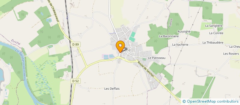 localisation de l'entreprise LA VALLEE DES ARTS  ETRICHE