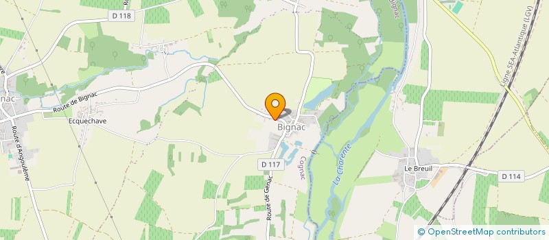 localisation de l'entreprise LA VALLEE DES BOIS  VAUX-ROUILLAC