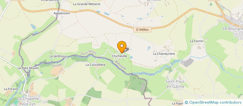 localisation de l'entreprise LA VALLEE DES FARFADETS à SAINT-PAUL-EN-GATINE