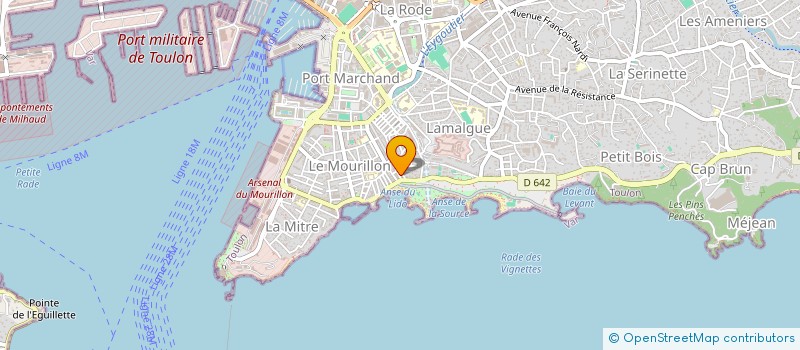 localisation de l'entreprise LA VALLEE DES GAVES  TOULON