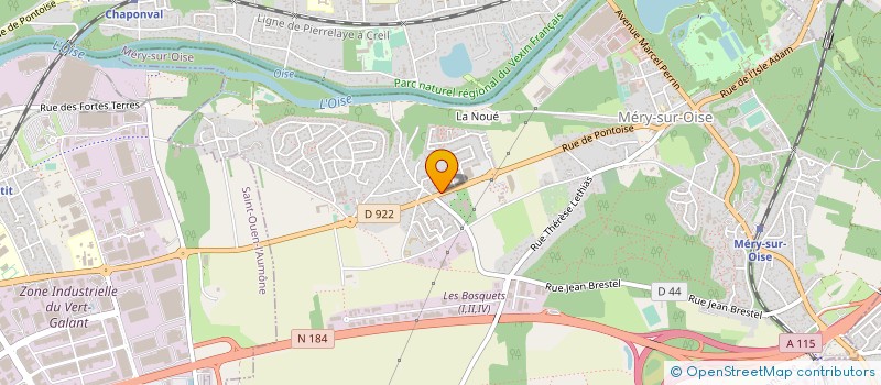 localisation de l'entreprise LA VALLEE DES LOUPIOTS à MERY-SUR-OISE