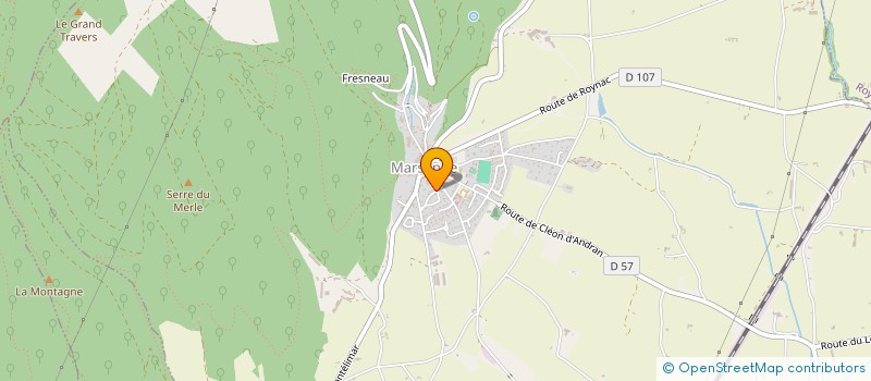 localisation de l'entreprise LA VALLEE DES RACINES  MARSANNE