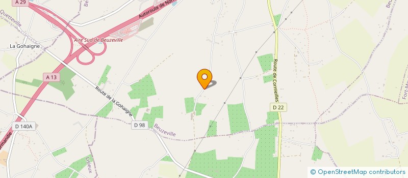 localisation de l'entreprise LA VALLEE DES ROLISTES  BEUZEVILLE