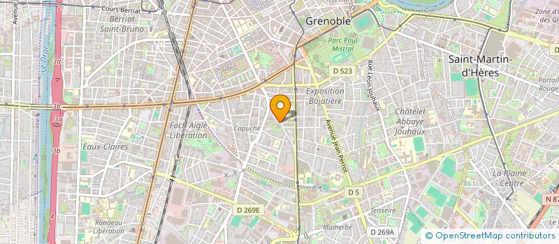 localisation de l'entreprise LA VALLEE DES SANGIORGIO  GRENOBLE