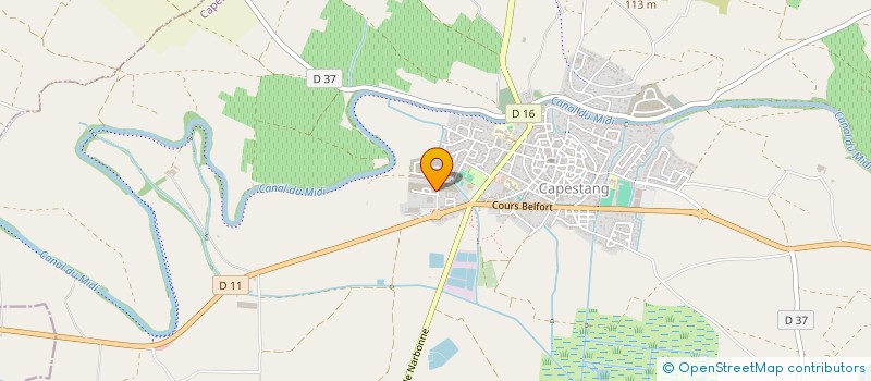 localisation de l'entreprise LA VALLEE DU BOIS  CAPESTANG