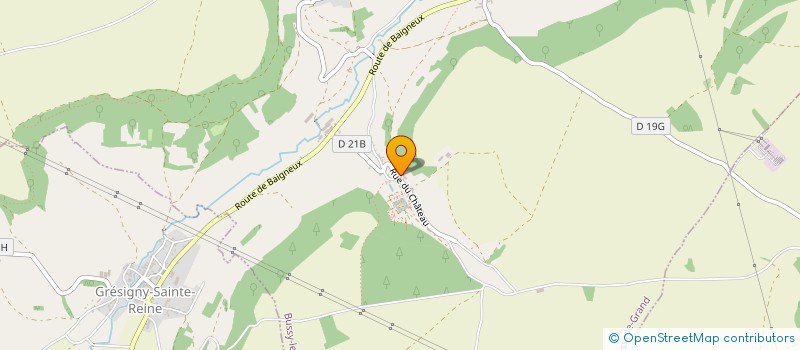 localisation de l'entreprise LA VALLEE DU CELLIER  BUSSY-LE-GRAND