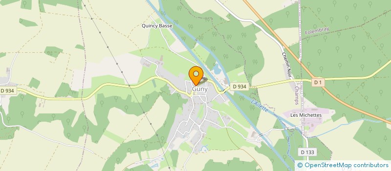 localisation de l'entreprise LA VALLEE DU CHANVRE à GUNY