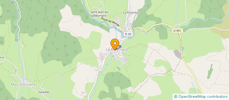 localisation de l'entreprise LA VALLEE DU DOULOU à MONT LOZERE ET GOULET
